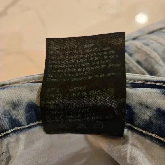 South Pole Skinny Distressed Light Wash Jeans Mens Size 34 - Picture 11 of 11